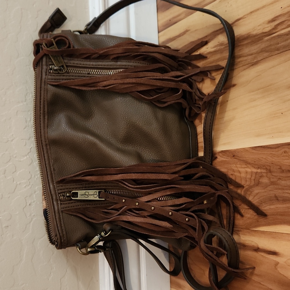 Jessica Simpson Brown Fringe Purse